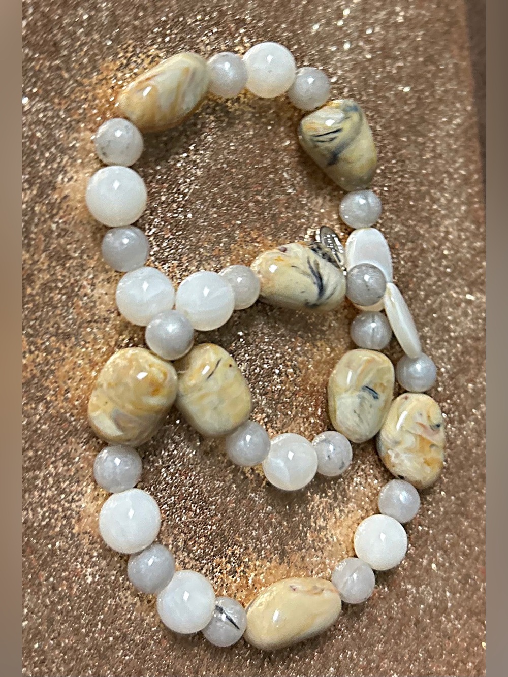 SET of Ocean Jasper Bracelets by Cookie Lee